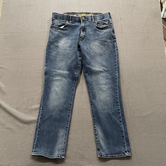 Lee Jeans Mens 36x30 (Fits 34x29) Blue Extreme Motion Straight Fit Tapered Leg - Picture 1 of 11